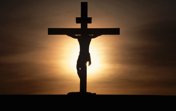 The cross at sunset